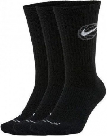 Шкарпетки Nike CREW EVERYDAY BBALL чорні 3 пари DA2123-010