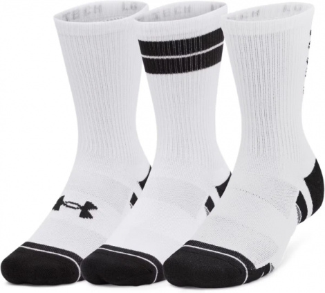 Шкарпетки Under Armour PERFORMANCE TECH 3PK CREW SOCKS білі (3 пари) 1379515-101