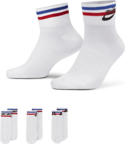 Шкарпетки Nike U NK NSW EVERYDAY ESSENTIAL AN білі (3 пари) DX5080-100