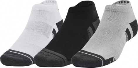 Шкарпетки Under Armour PERFORMANCE TECH 3PK LOW біло-сіро-чорні (3 пари) 1379504-011