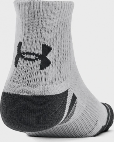 Шкарпетки Under Armour PERFORMANCE TECH 3PK QTR біло-сіро-чорні (3 пари) 1379510-011