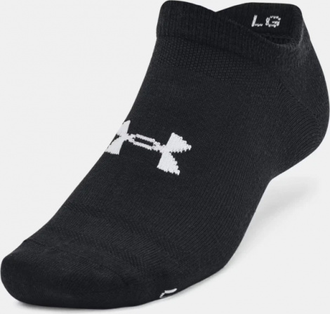 Шкарпетки Under Armour ESSENTIAL NO SHOW 6PK білі/сірі/чорні (6 пар) 1382611-002