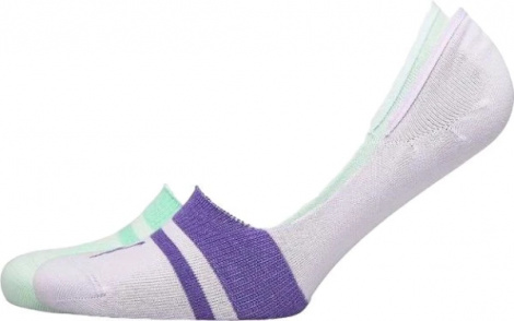 Носки Puma Heritage Footie 2P Unisex Фиолетовый, Мятный Унисекс 35-38