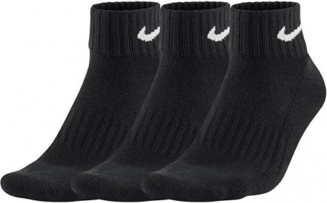 Шкарпетки Nike CUSH QT 3PR-VALUE чорні SX4926-001 (3 пари)
