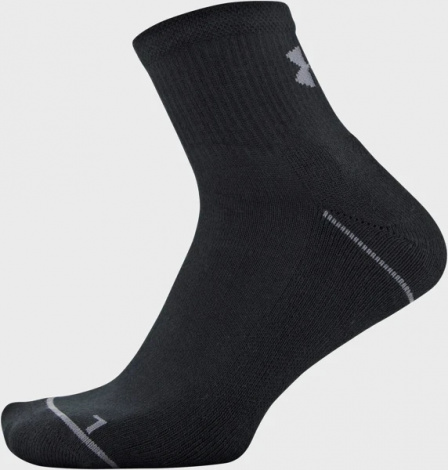 Шкарпетки Under Armour MEN'S PHENOM QTR біло-чорно-червоні (3 пари) 1329352-600