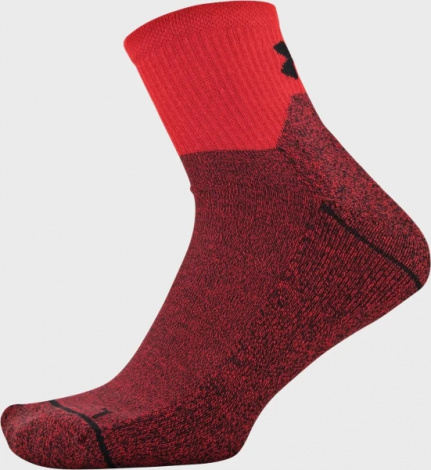 Шкарпетки Under Armour MEN'S PHENOM QTR біло-чорно-червоні (3 пари) 1329352-600