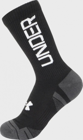Шкарпетки Under Armour PERF TECH NOV 3PK CREW чорні (3 пари) 1379515-002