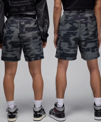 Шорти Nike JORDAN MVP PRINTED SHORTS чорно-темно-сірі FV7237-068