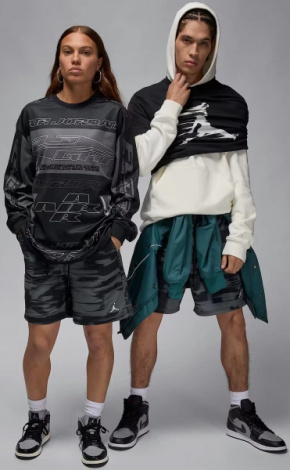 Шорти Nike JORDAN MVP PRINTED SHORTS чорно-темно-сірі FV7237-068