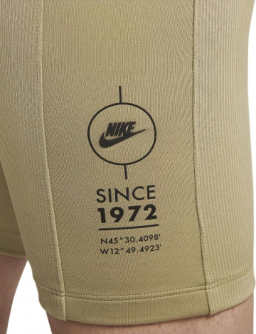 Шорти жіночі Nike W NSW TIGHT SHORT RIB SU оливкові FJ4876-276