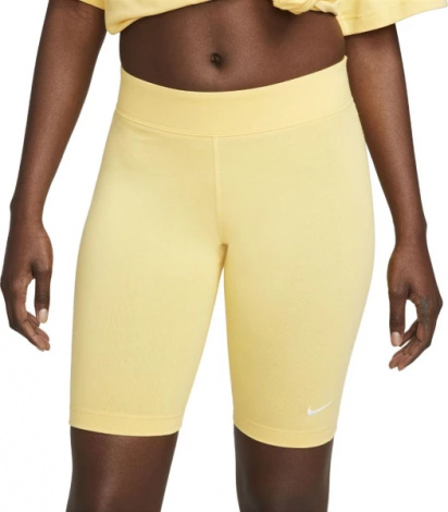 Шорти жіночі NIKE W NSW ESSNTL MR BIKER SHORT жовті CZ8526-795