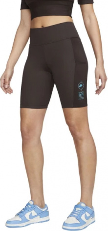 Шорти жіночі Nike W NSW TIGHT SHORT RIB SU коричневі FJ4876-220