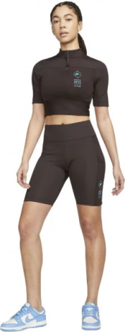 Шорти жіночі Nike W NSW TIGHT SHORT RIB SU коричневі FJ4876-220