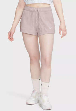 Шорти жіночі Nike W NSW RIB JRSY SHORT бежеві DV7862-272