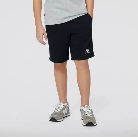 Шорти підліткові New Balance ESSENTIALS STACKED LOGO чорні YS31540BK