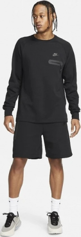 Світшот Nike M NK TECH LS TOP чорний FD9880-010