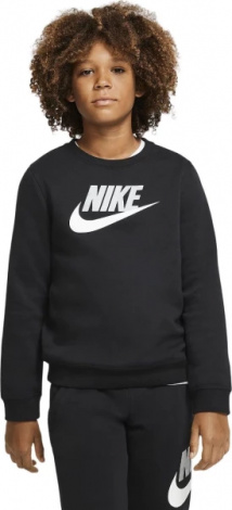 Світшот підлітковий Nike B NSW CLUB HBR CREW чорний CV9297-011
