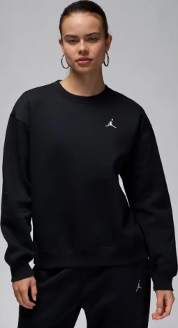 Світшот жіночий Nike JORDAN BROOKLYN FLEECE CREW-NECK SWEATSHIRT чорний FV7074-010