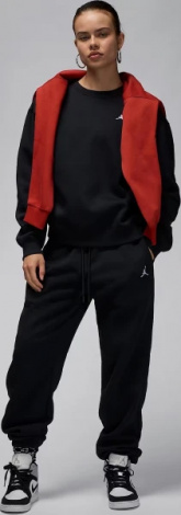 Світшот жіночий Nike JORDAN BROOKLYN FLEECE CREW-NECK SWEATSHIRT чорний FV7074-010