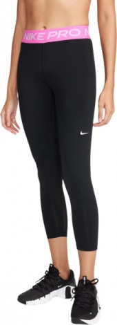 Лосіни жіночі Nike W NP 365 TIGHT CROP чорно-рожеві CZ9803-016