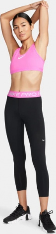 Лосіни жіночі Nike W NP 365 TIGHT CROP чорно-рожеві CZ9803-016