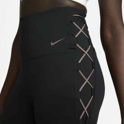 Лосіни жіночі Nike W NK ONE DF HR 7/8 TIGHT NVLTY чорні DX0006-010