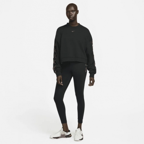 Лосіни жіночі Nike W NK ONE DF HR 7/8 TIGHT NVLTY чорні DX0006-010