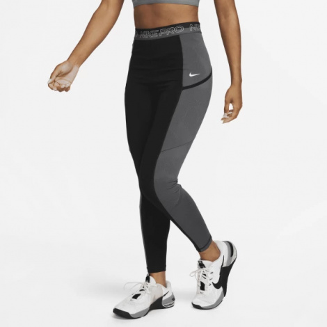Лосини жіночі Nike W NP DF HR 7/8 TIGHT FEMME чорно-сірі DX0063-010