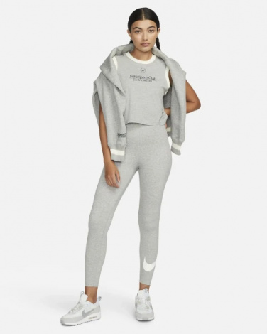 Легінси жіночі Nike HR TGHT SWSH сірі DV7795-063
