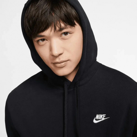 Худі Nike M NSW CLUB HOODIE PO FT чорне CZ7857-010