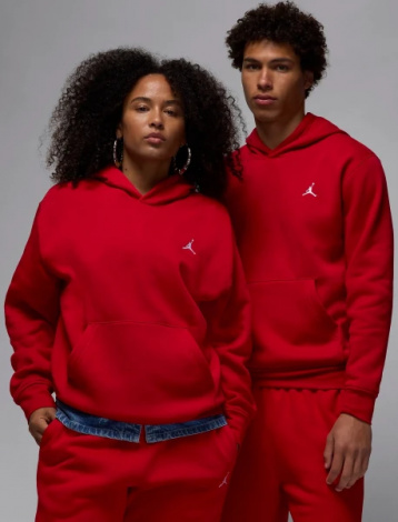 Худі Nike JORDAN BROOKLYN FLEECE PULLOVER HOODIE червоне FV7281-687