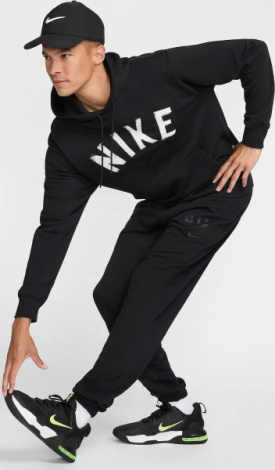 Худі Nike SWOOSH DRI-FIT FRENCH TERRY PULLOVER FITNESS HOODIE чорне FV9919-010