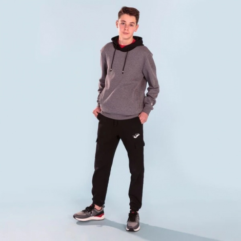 Реглан Joma BETA HOODIE MELANGE GREY BLACK