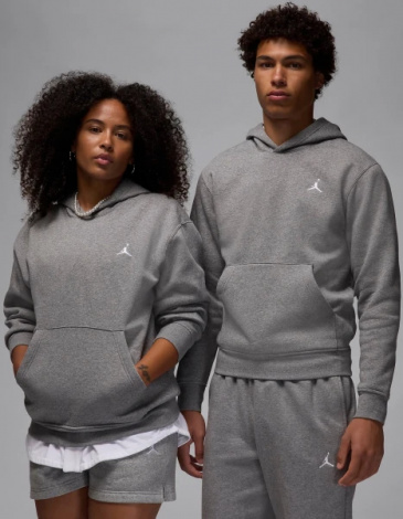 Худі Nike JORDAN BROOKLYN FLEECE PULLOVER HOODIE сіре FV7281-091