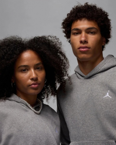 Худі Nike JORDAN BROOKLYN FLEECE PULLOVER HOODIE сіре FV7281-091