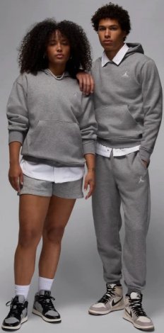 Худі Nike JORDAN BROOKLYN FLEECE PULLOVER HOODIE сіре FV7281-091