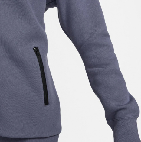 Толстовка жіноча Nike W TCH FLC WR FZ HDY темно-сіра FB8338-003
