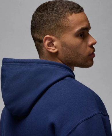 Толстовка Nike JORDAN MJ ESS FLC BASELINE HOODIE темно-синя FD7545-410