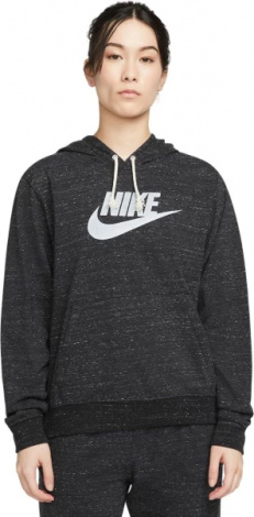 Толстовка жіноча Nike W NSW GYM VNTG GFX EASY PO HD чорна DM6388-010
