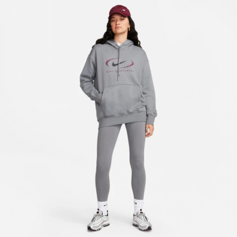Худі жіноче Nike NS FLC OS PO HD SWSH сіре FN7698-084