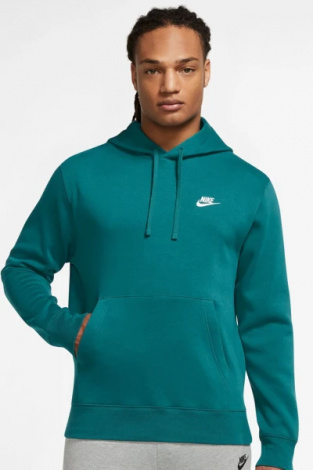 Толстовка Nike CLUB HOODIE PO BB бірюзова BV2654-381