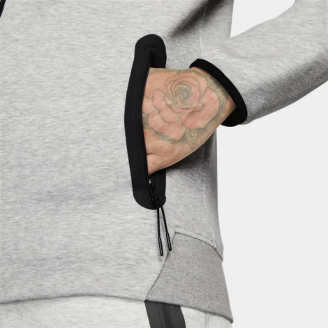 Толстовка Nike M NK TCH FLC FZ WR HOODIE сіра FB7921-063