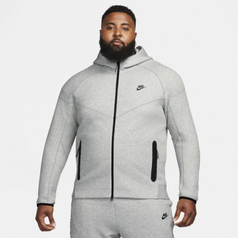 Толстовка Nike M NK TCH FLC FZ WR HOODIE сіра FB7921-063
