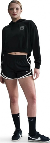 Худі жіноче Nike SPORTSWEAR CLUB FLEECE OVERSIZED SHORT HOODIE чорне HJ0925-010