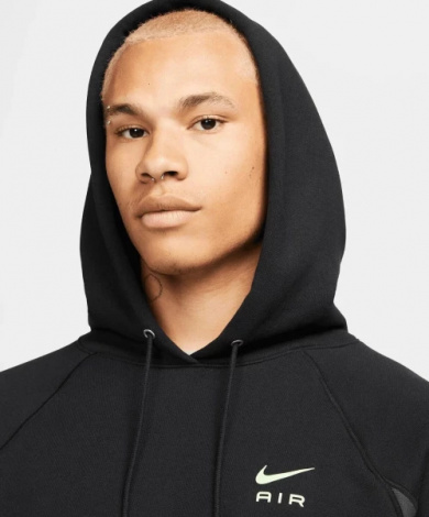 Худі Nike M NSW NIKE AIR FT PO HOODIE чорне DQ4207-011