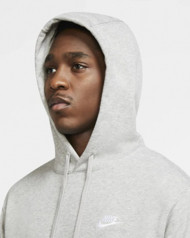 Худі Nike CLUB HOODIE PO FT сіре CZ7857-063