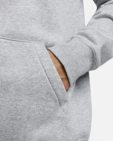 Толстовка жіноча Nike CLUB FLC FZ HOODIE STD сіра DQ5471-063