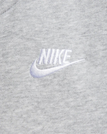 Толстовка жіноча Nike CLUB FLC FZ HOODIE STD сіра DQ5471-063