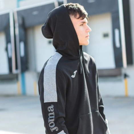 Толстовка Joma STREET чорно-сіра 102238.111