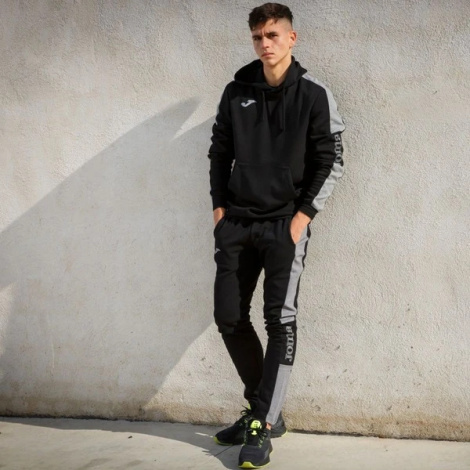 Толстовка Joma STREET чорно-сіра 102238.111